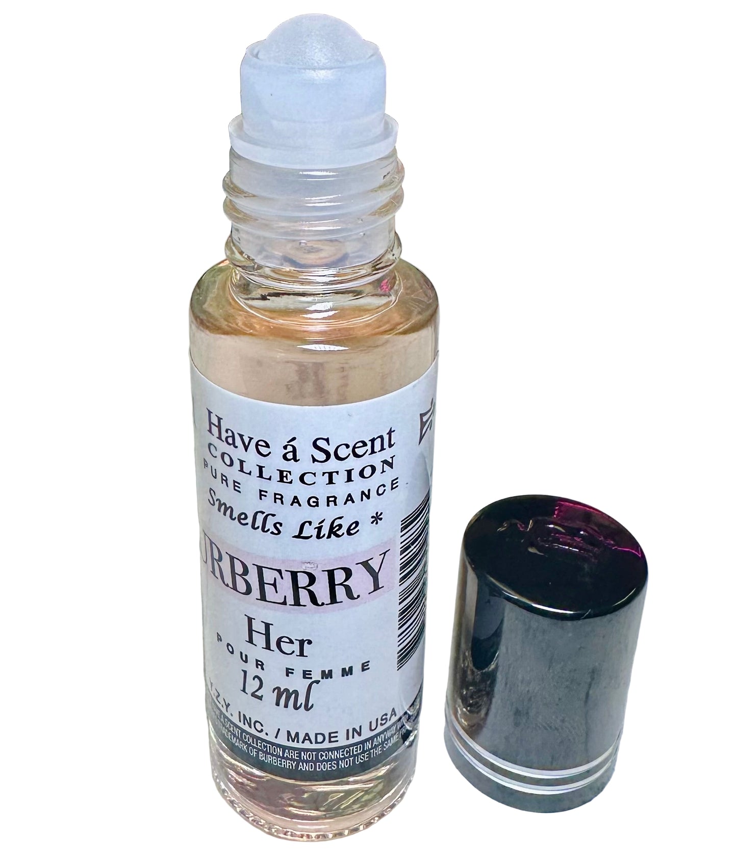 Have a Scent Collection Pure Fragrance Smells Like "Burberry" Pour Femme Roll On Oils 12ml