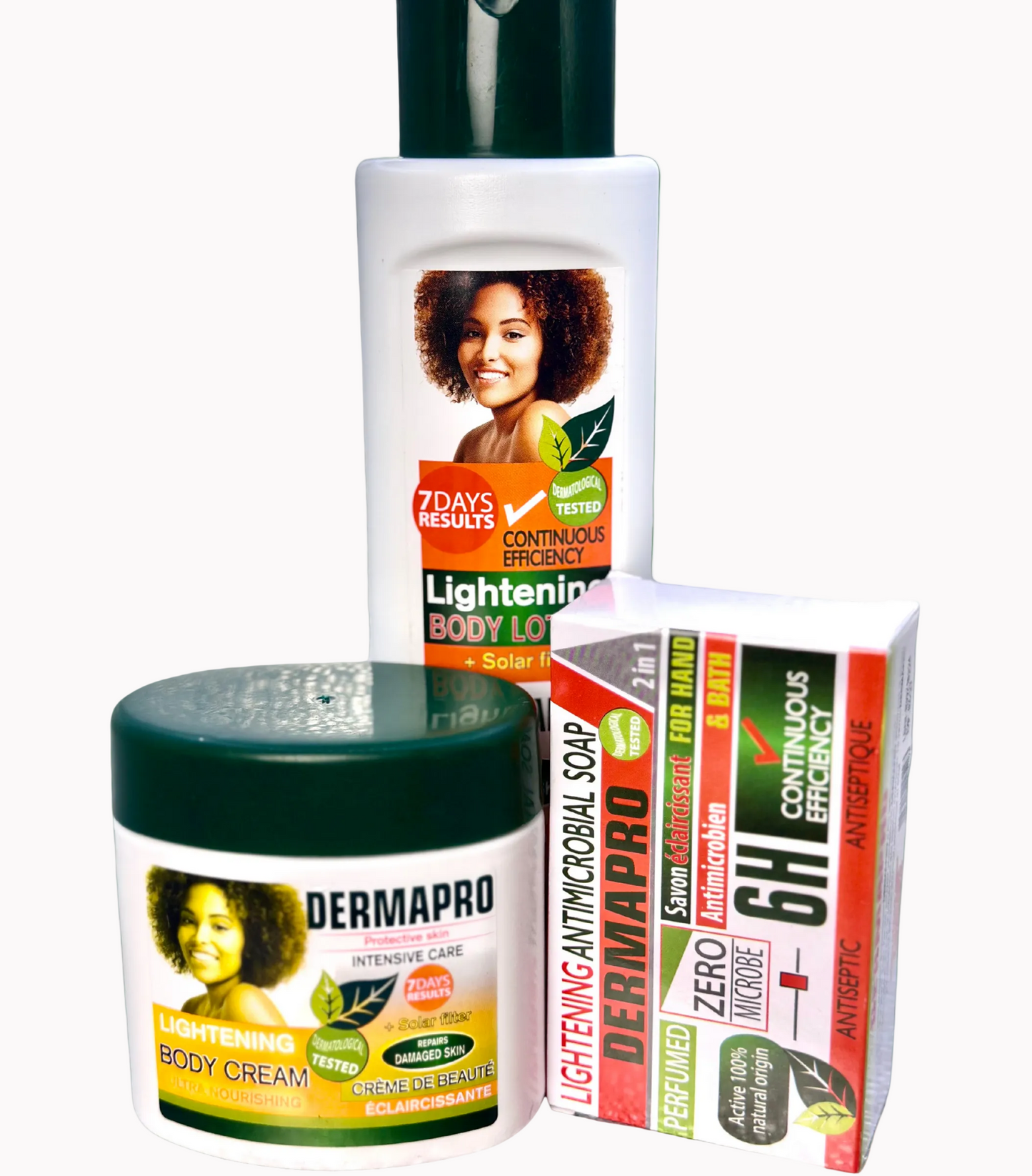 Dermapro Intensive SkinCare Set (Body Lotion 500ml + Cream 260g + 200g Soap )
