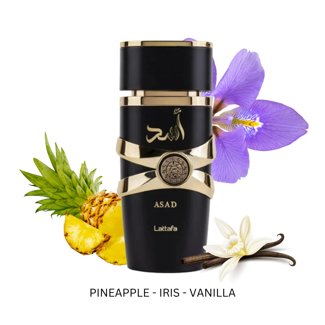 Lattafa Perfumes Asad for Unisex Eau de Parfum Spray, 3.4 Ounce