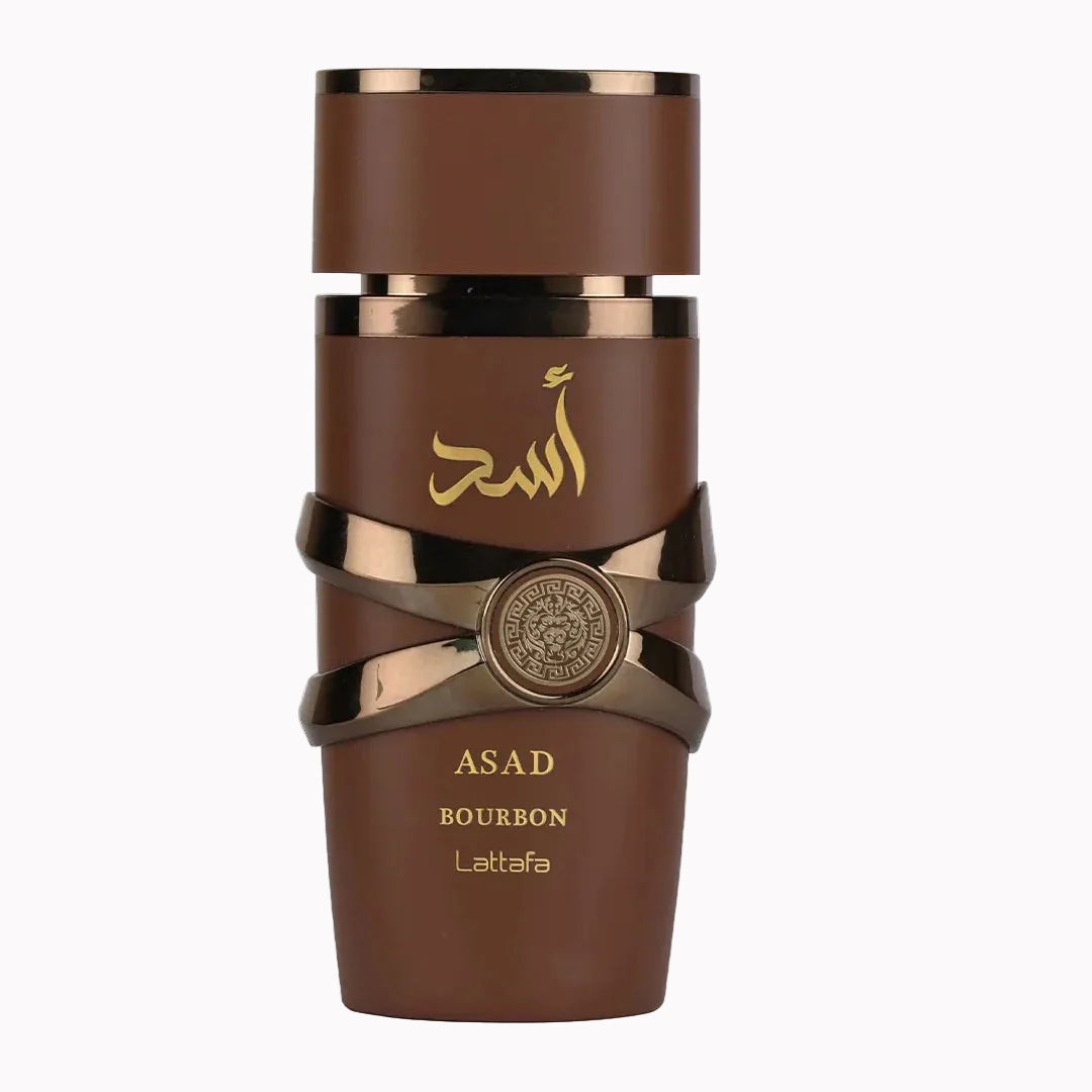 Lattafa Asad Bourbon for Unisex Eau de Parfum Spray, 3.4 Ounce / 100 ml