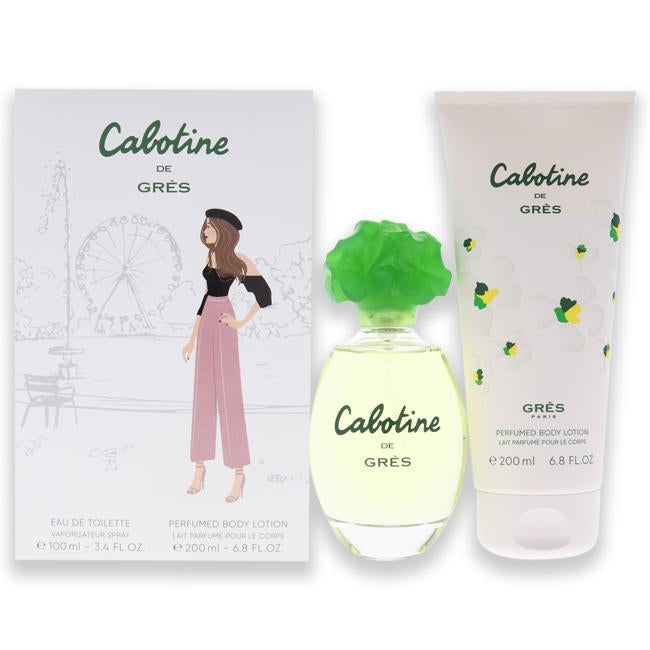 Cabotine de Gres Eau de Toilette Gift Set (Perfume 3.4 Oz + Lotion 6.8 Oz) pour Femme