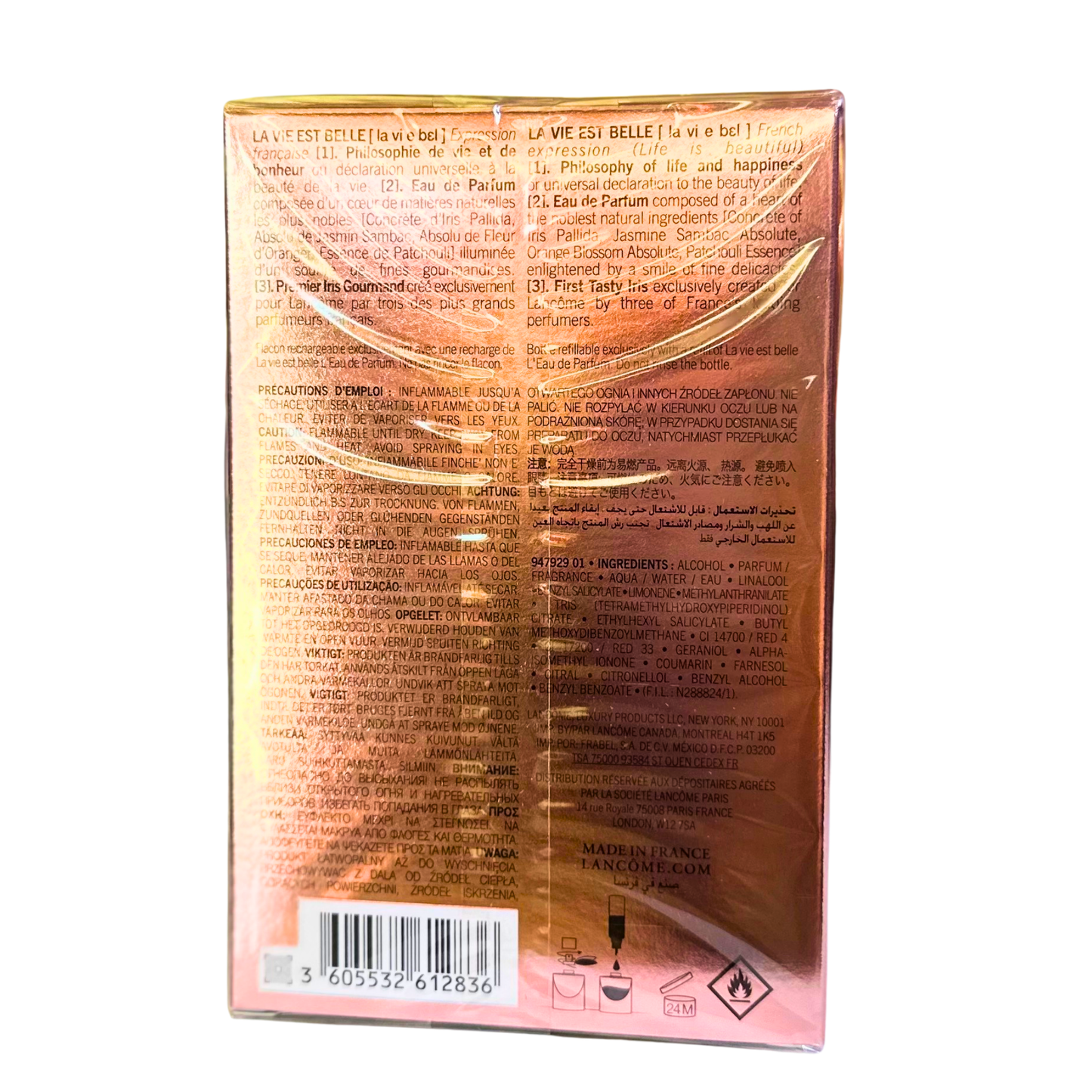 Lancôme La Vie Est Belle Eau De Parfum Pour Femme 2.5Oz