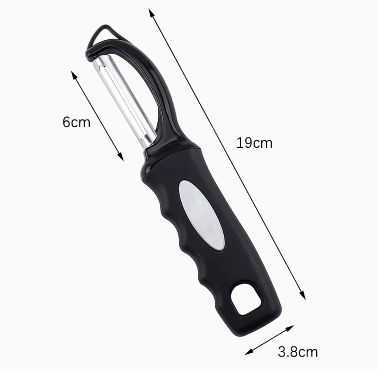 Stainless Steel Premium Swivel Kitchen Veggie Peeler Manual Operation Ultra Sharp Blades Soft Grip Handle for Easy Peeling