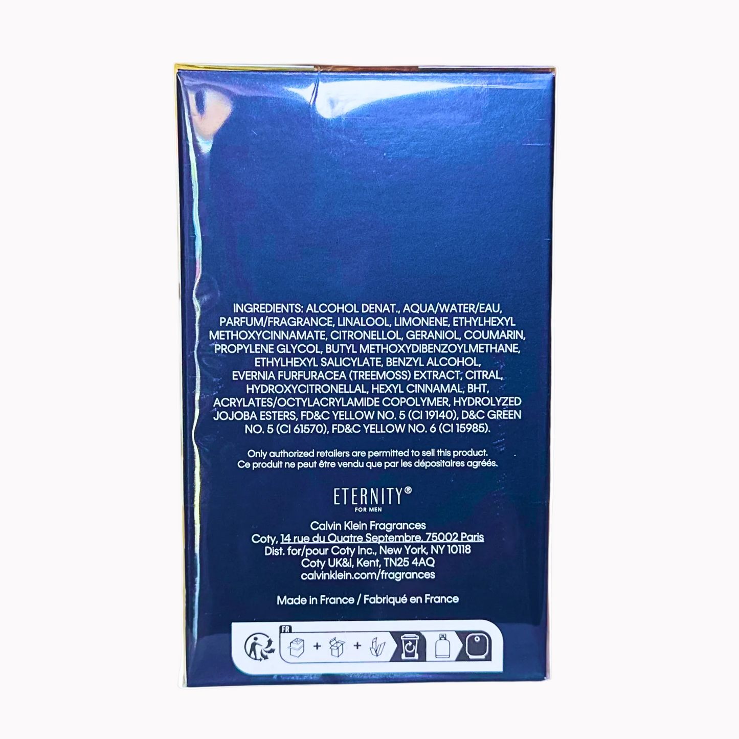 Calvin Klein Eternity Eau De Toilette Spray For Men 3.4Oz
