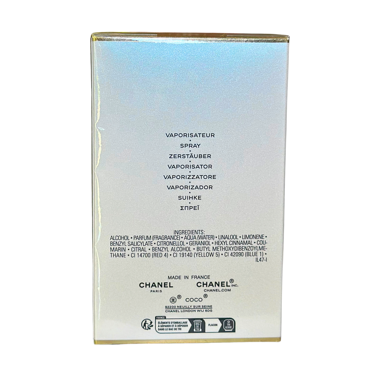 Coco Mademoiselle Chanel Paris Eau de Parfum Pour Femme 3.4Oz