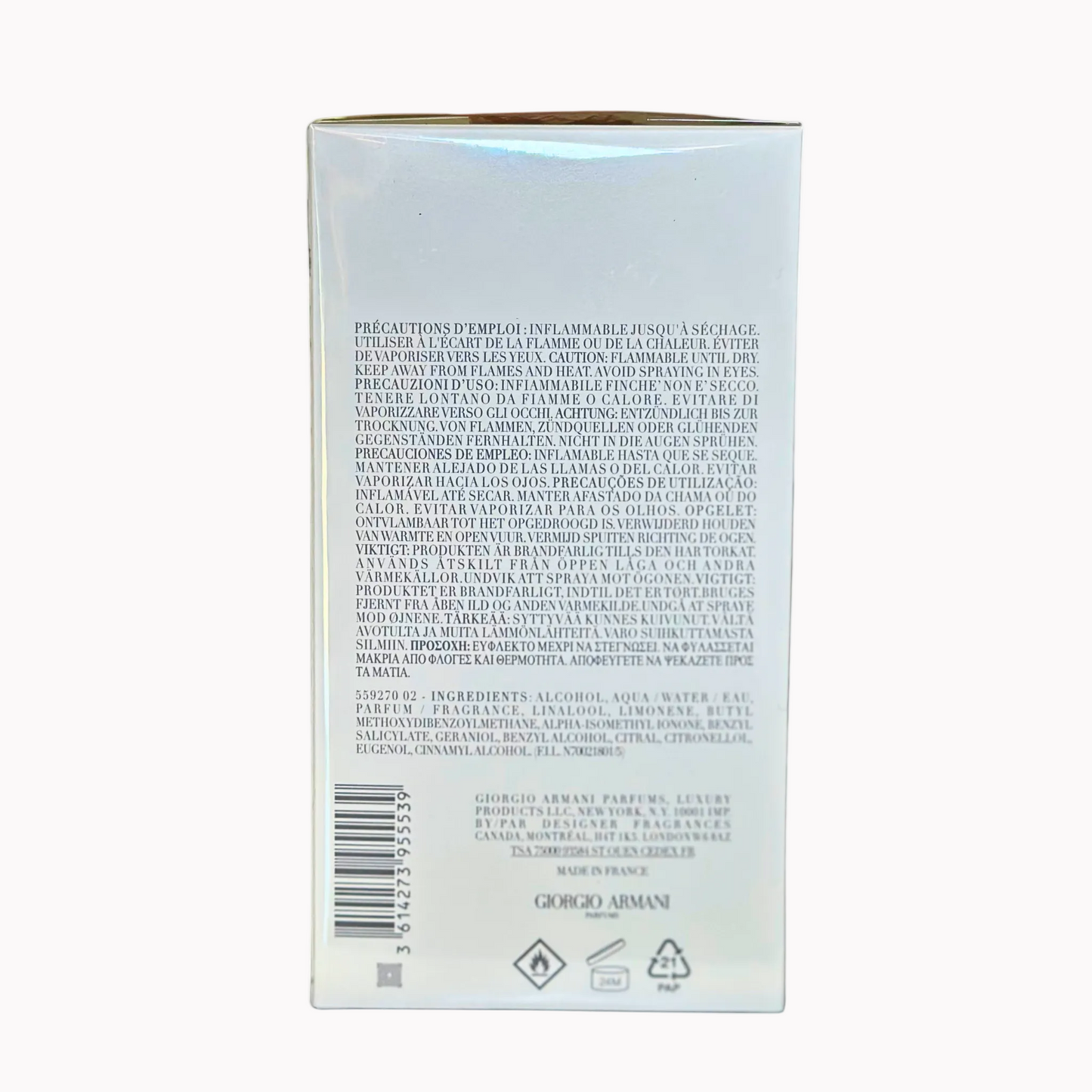 Giorgio Armani Acqua di Giò Eau De Toilette Pour Homme 6.7Oz
