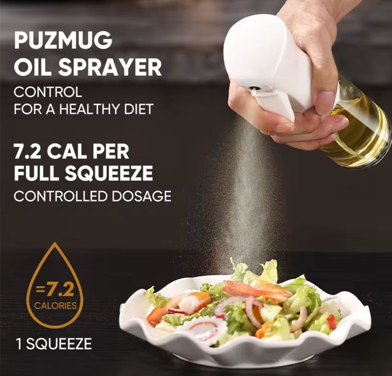Reusable Glass Cooking Oil Sprayer Dispenser Bottle Spritzer Kitchen Essentials