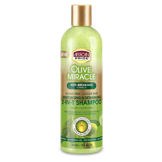 African Pride Olive Miracle 2-in-1 Shampoo