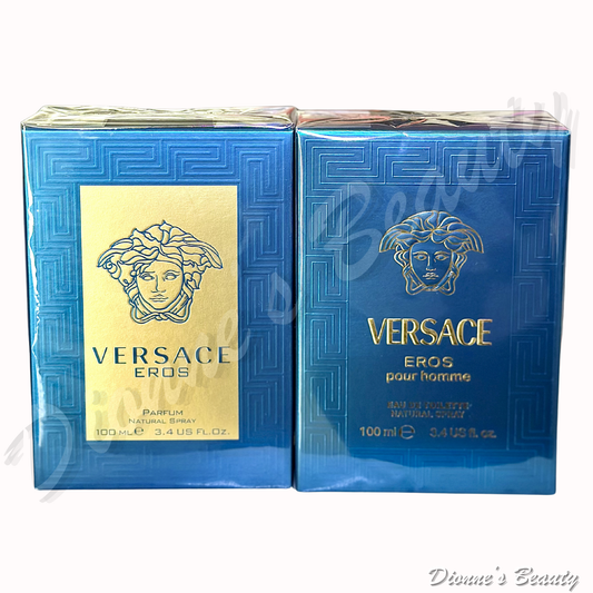 Luxury Scent Icons #1 (Versace Eros Parfum Natural Spray 3.4Oz + Versace Eros EDT pour Homme 3.4Oz)