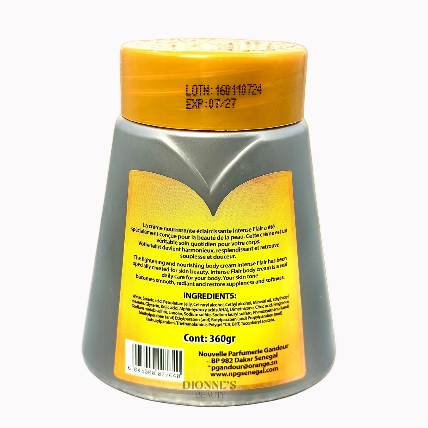 Intense Flair Crème Corporelle 3 Days Fast Action