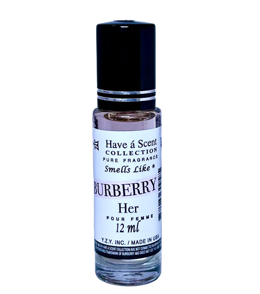 Have a Scent Collection Pure Fragrance Smells Like "Burberry" Pour Femme Roll On Oils 12ml