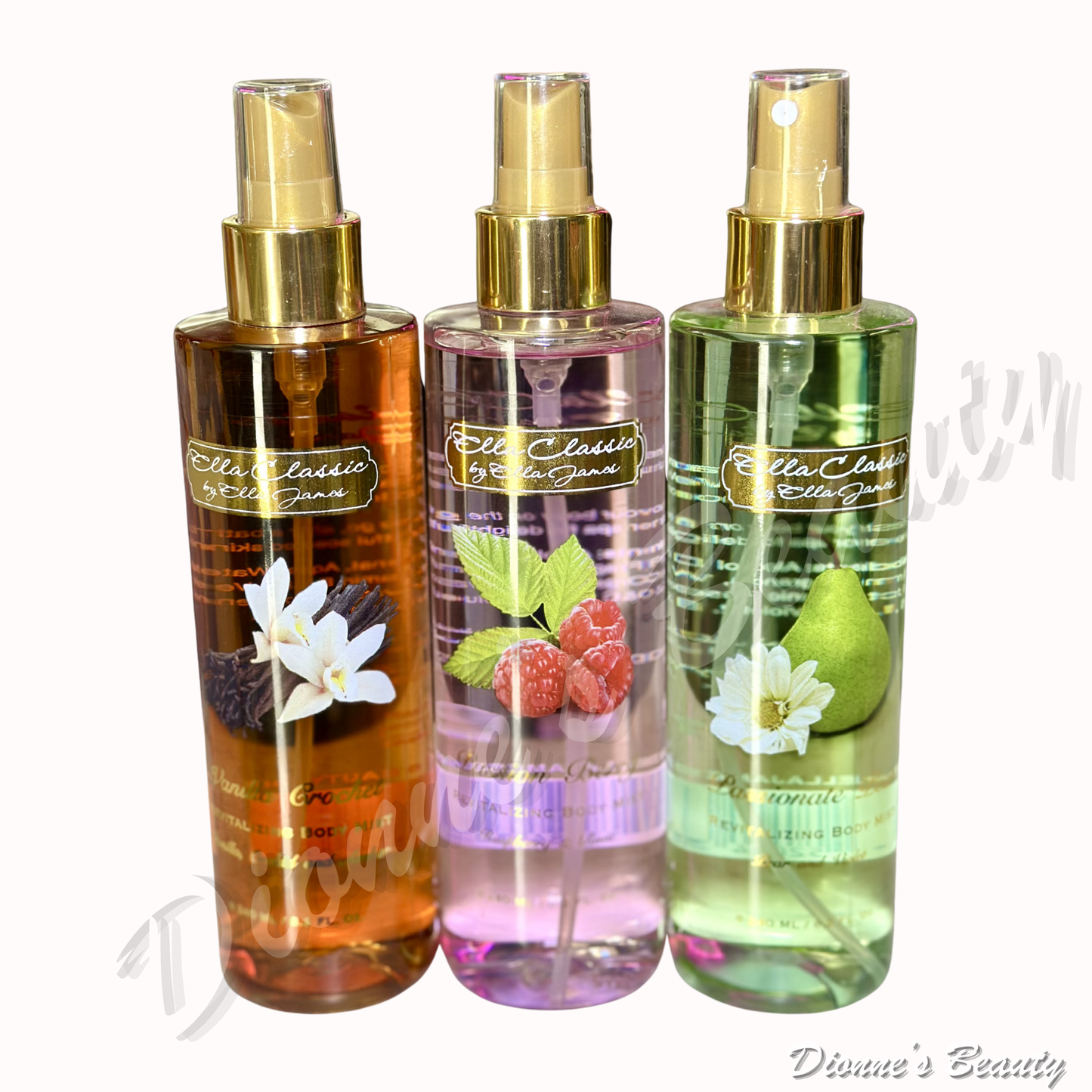 Daily Refresh Body Mist Set #2 (Ella Classic Vanilla Crochet + Passion Berry + Passionate Pear 240mL each)