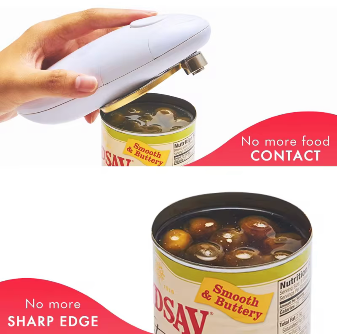 One Touch Automatic Tin Can Jar Stainless Steel Multifuncional Bottle Opener