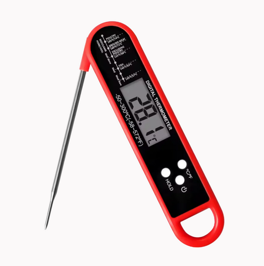 Stainless Steel Wireless Magnetic Digital Cooking Thermometer with Instant Read for Accurate Temperature Monitoring in Kitchen