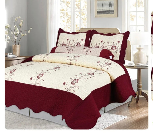 Microfiber 3 Piece Set Bedspread for a Cozy Night's Sleep