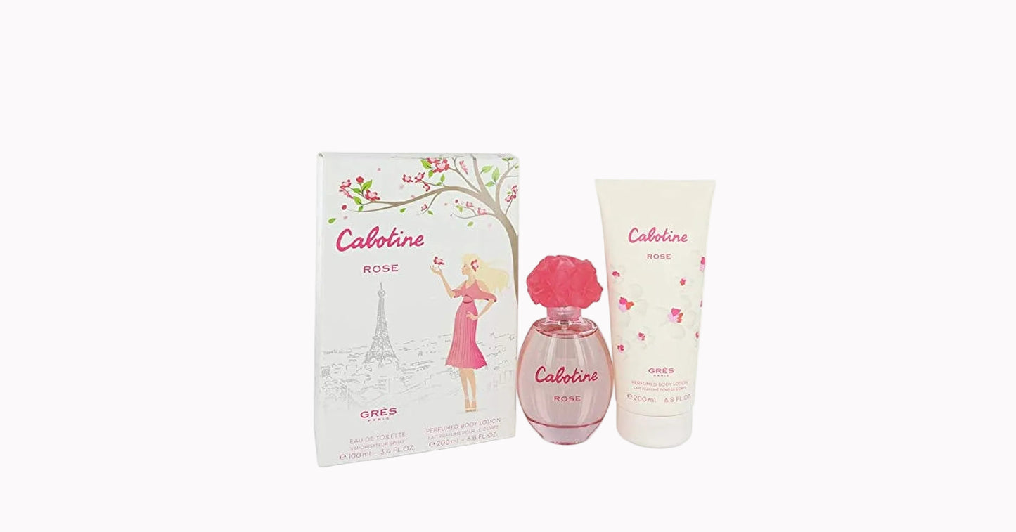 Cabotine de Gres Eau de Toilette Gift Set (Perfume 3.4 Oz + Lotion 6.8 Oz) pour Femme