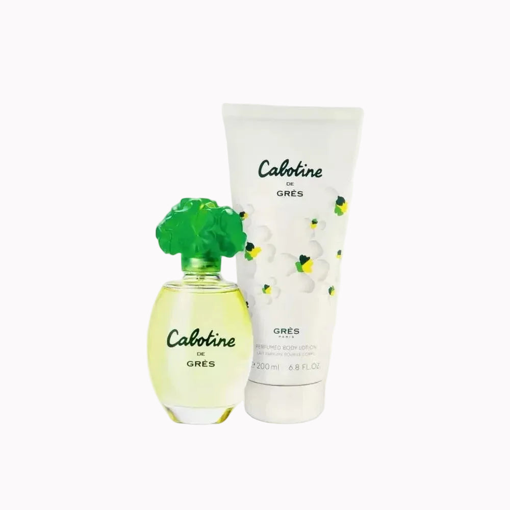 Cabotine de Gres Eau de Toilette Gift Set (Perfume 3.4 Oz + Lotion 6.8 Oz) pour Femme