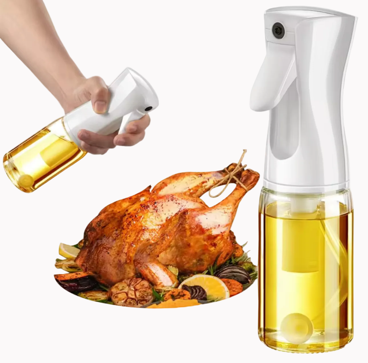 Reusable Glass Cooking Oil Sprayer Dispenser Bottle Spritzer Kitchen Essentials