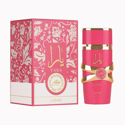 Lattafa Yara Candy - Eau de Parfum Long-Lasting Fragrance for Women, 3.40 Ounce / 100 ml