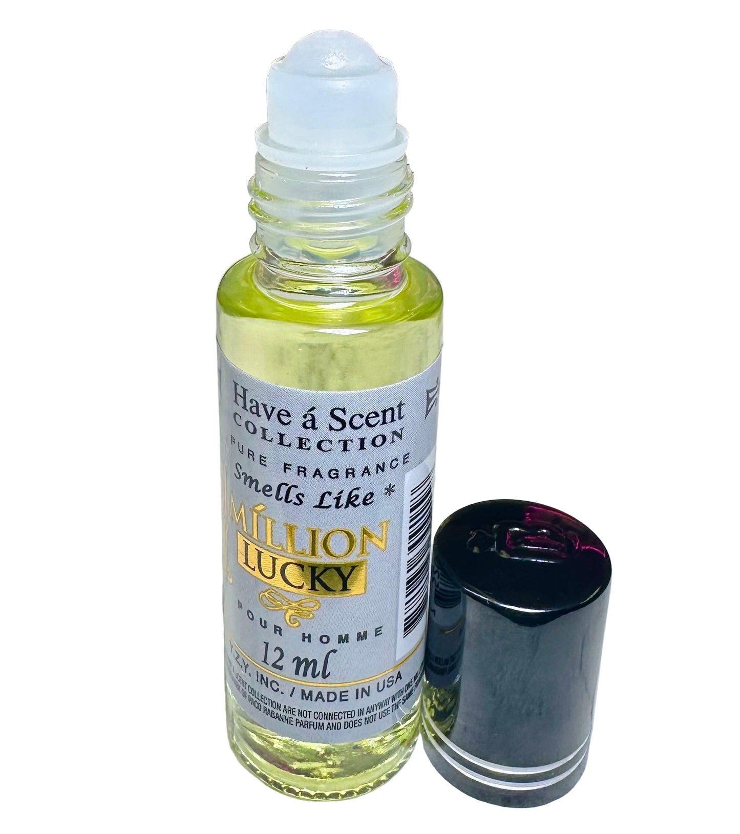 Have a Scent Collection Pure Fragrance Smells Like "1 Milliom Lucky" Pour Homme Roll On Oils 12ml