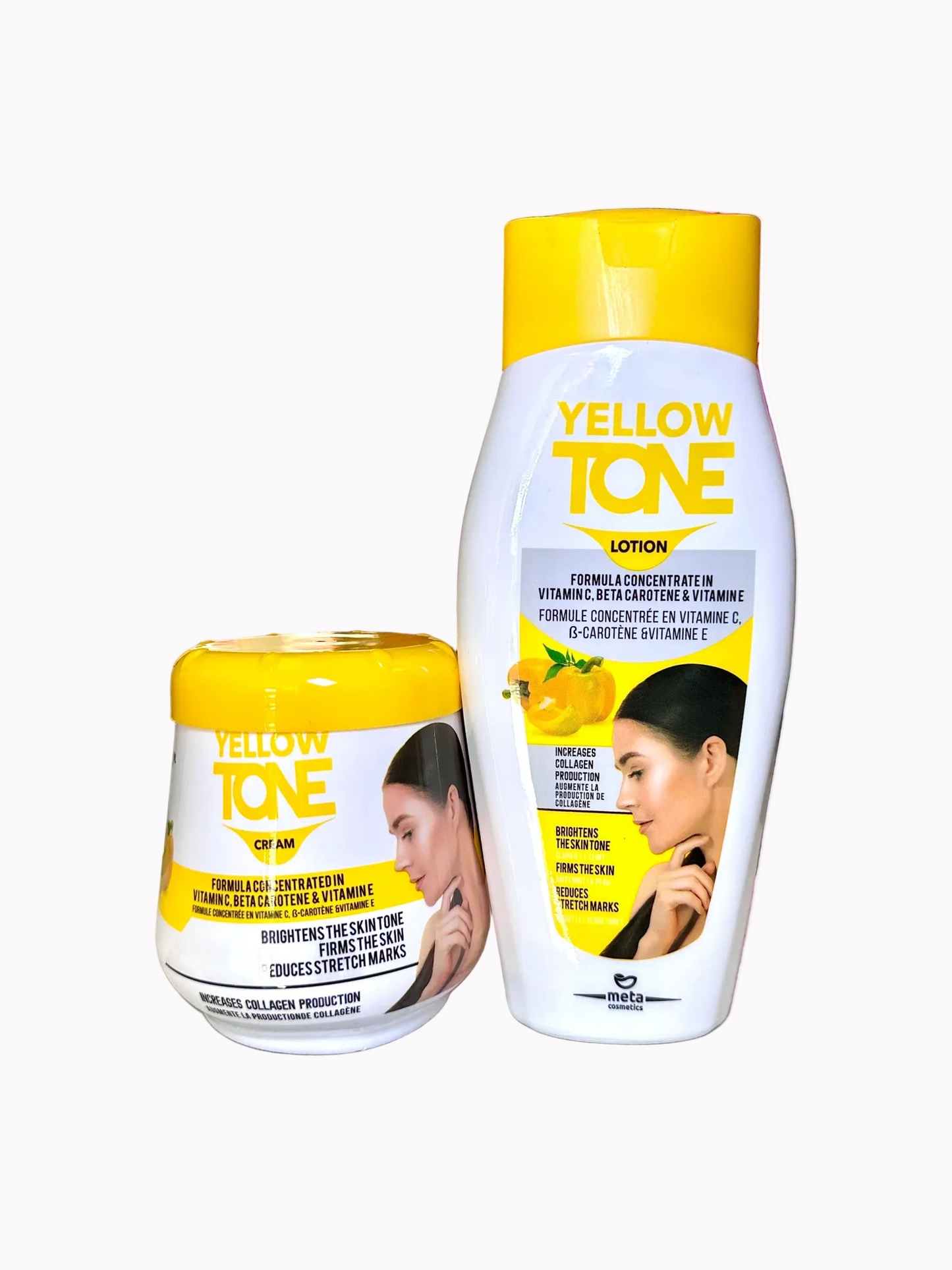 Yellow Tone Skincare Set (Body Lotion 400ml + Body Cream 450ml)