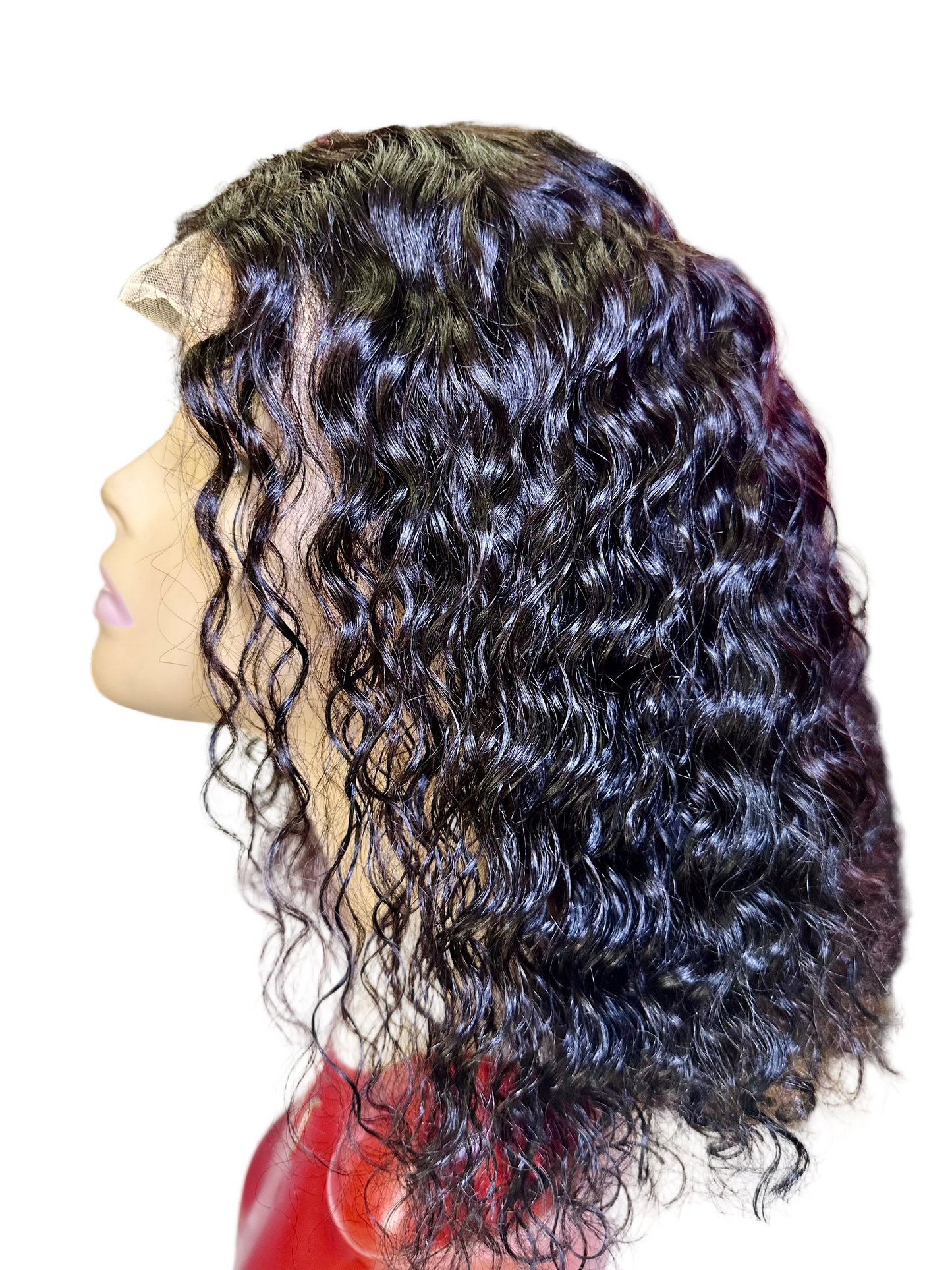 12A 13X4 Brazilian Water Wave Short Bob Lace Front Hair Wig