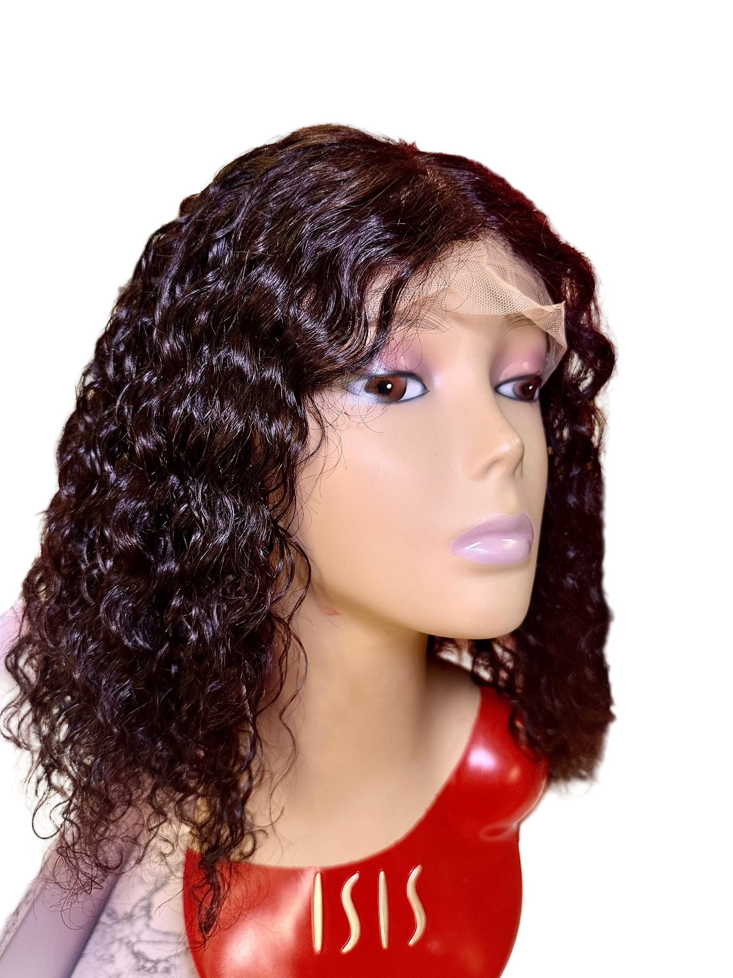 12A 13X4 Brazilian Water Wave Short Bob Lace Front Hair Wig