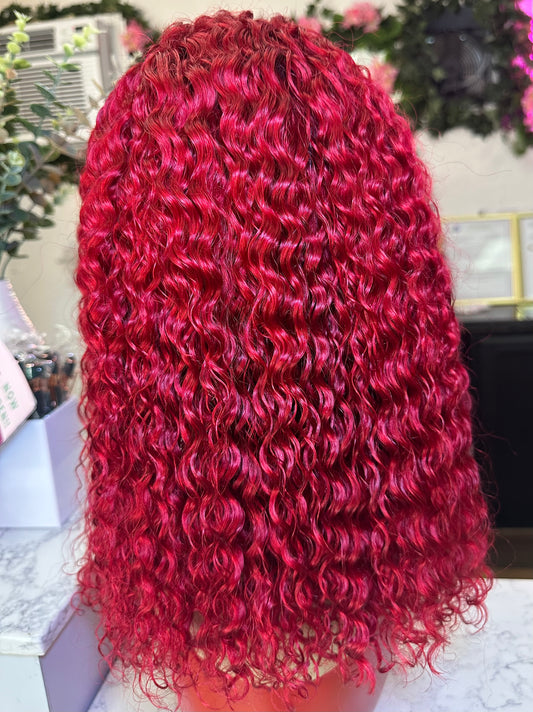 12A 13X4 Brazilian Water Wave Short Bob Lacefront Hair Wig