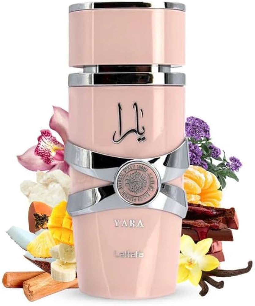Lattafa Yara--Vanilla, Gourmand, Fruity, Floral - Eau de Parfum Long-Lasting Fragrance for Women, 3.40 Ounce / 100 ml
