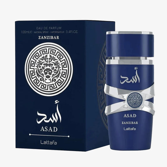 Asad Zanzibar for Men Eau de Parfum Spray. 3.4 Ounce