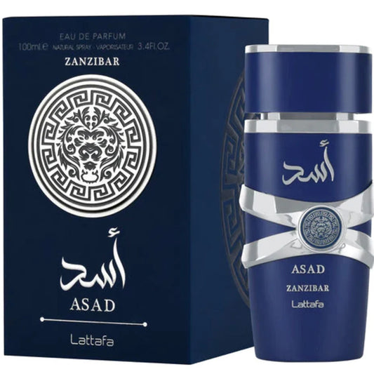 Asad Zanzibar for Men Eau de Parfum Spray. 3.4 Ounce