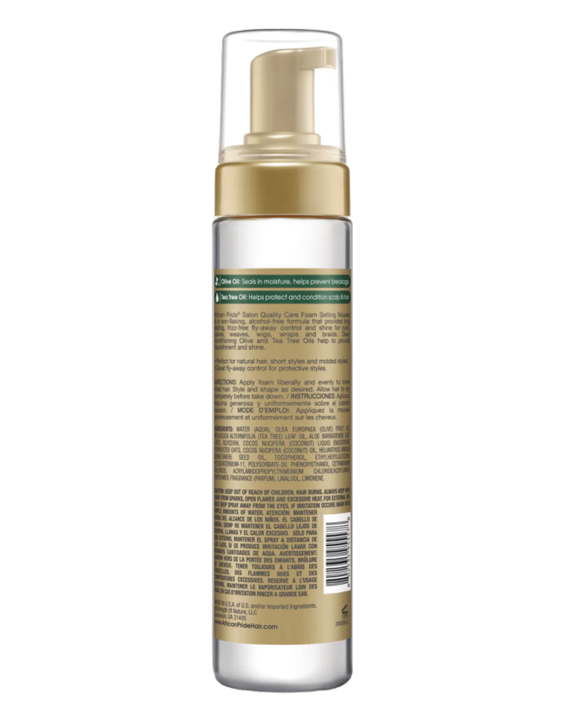 African Pride Olive Miracle Foam Setting Mousse